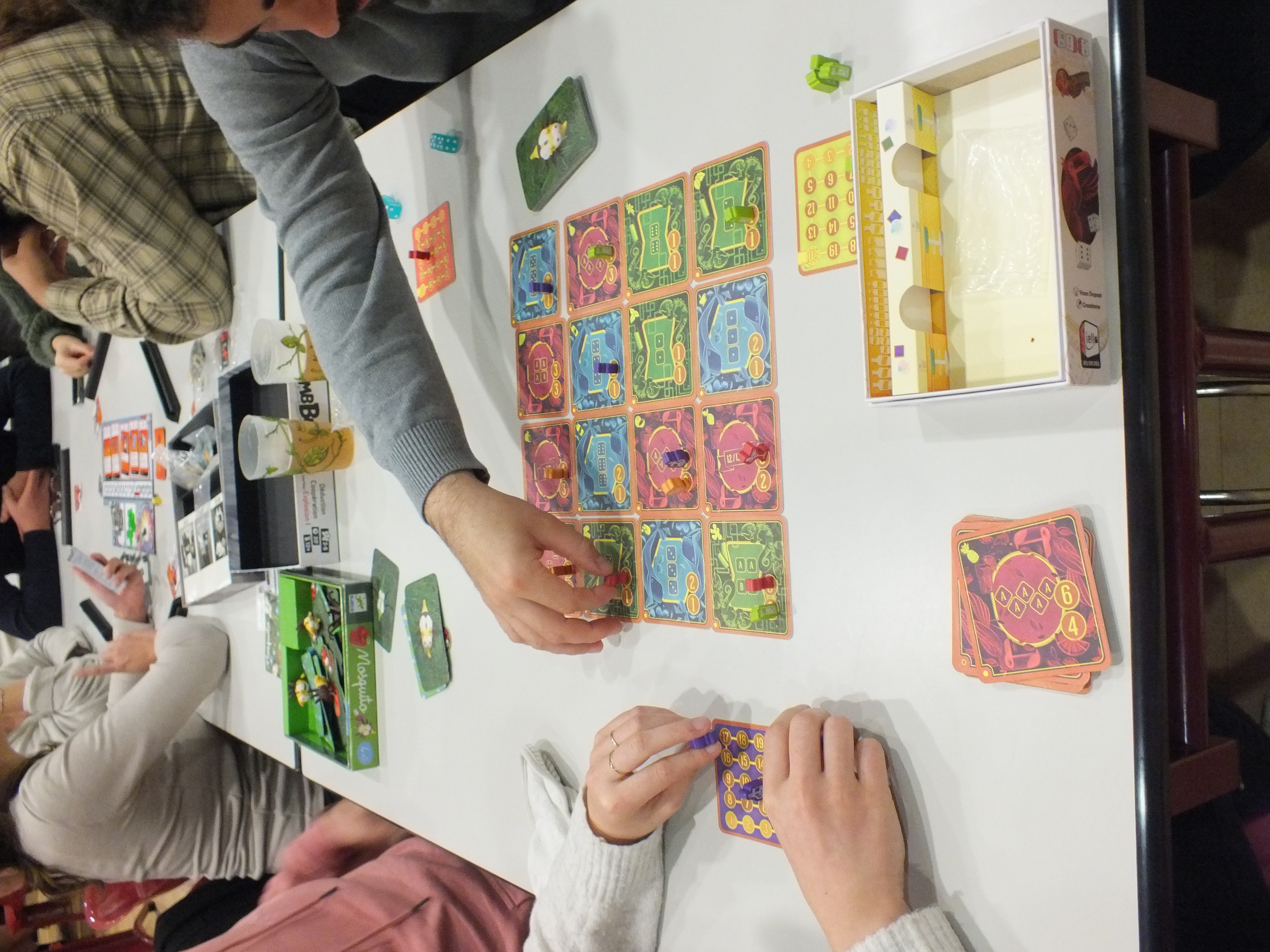 Une partie du jeu pina cola dice